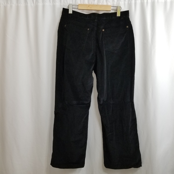 Haggar petite soft corduroy size 10 black pants - Picture 3 of 15